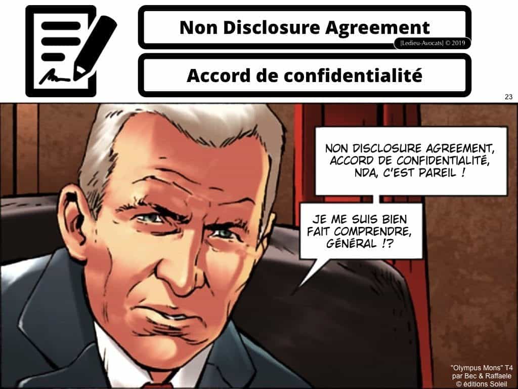 Confidentialité secrets d’affaires et Non Disclosure Agreement