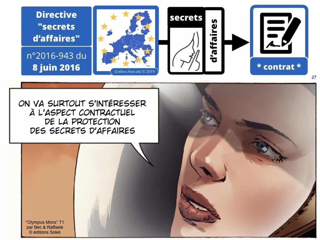 Confidentialité secrets d’affaires et Non Disclosure Agreement