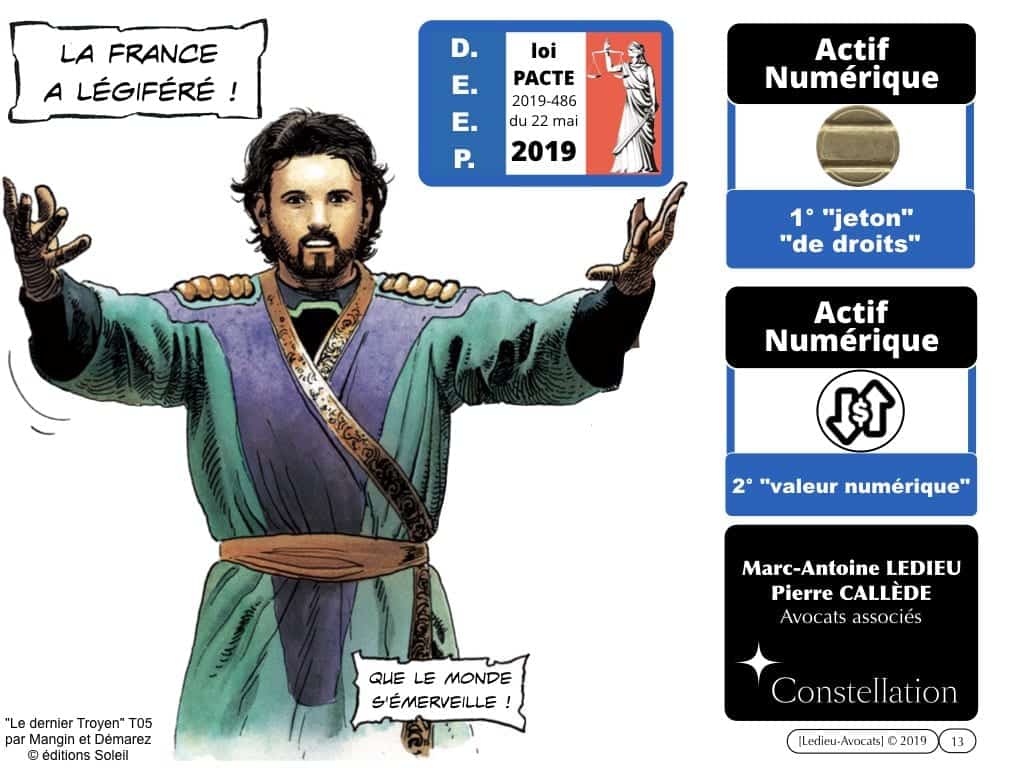 blockchain TOKEN et jeton / valeur numérique - loi PACTE 2019