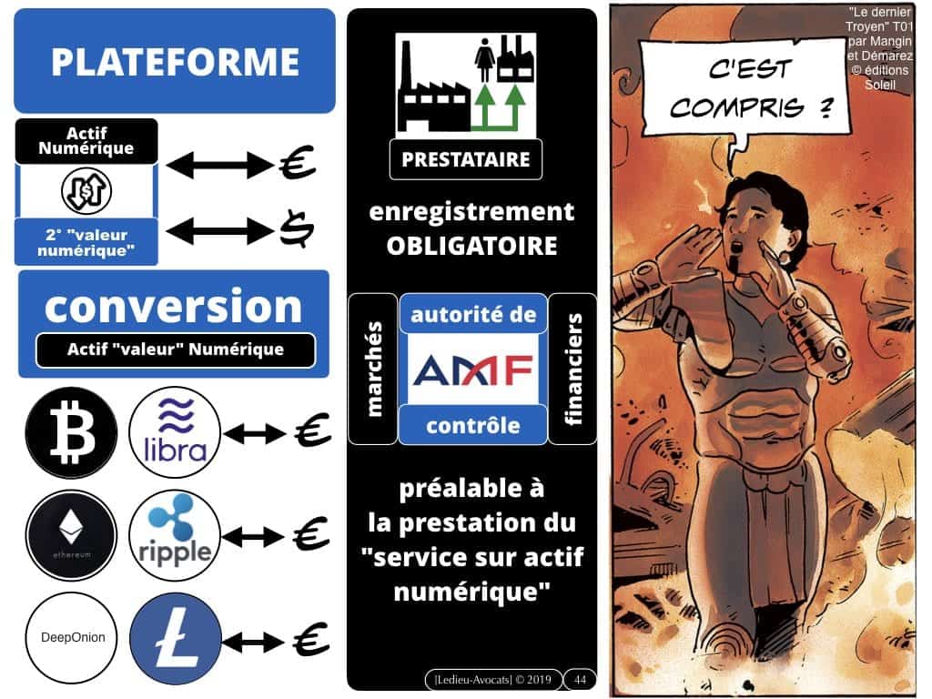 blockchain TOKEN et jeton / valeur numérique - loi PACTE 2019