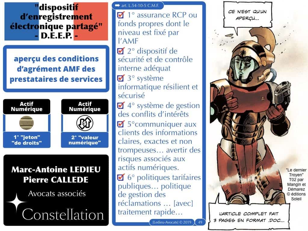 blockchain TOKEN et jeton / valeur numérique - loi PACTE 2019