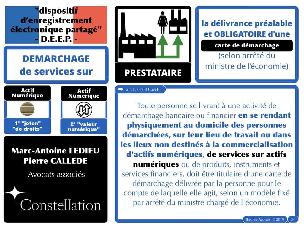 blockchain TOKEN et jeton / valeur numérique - loi PACTE 2019