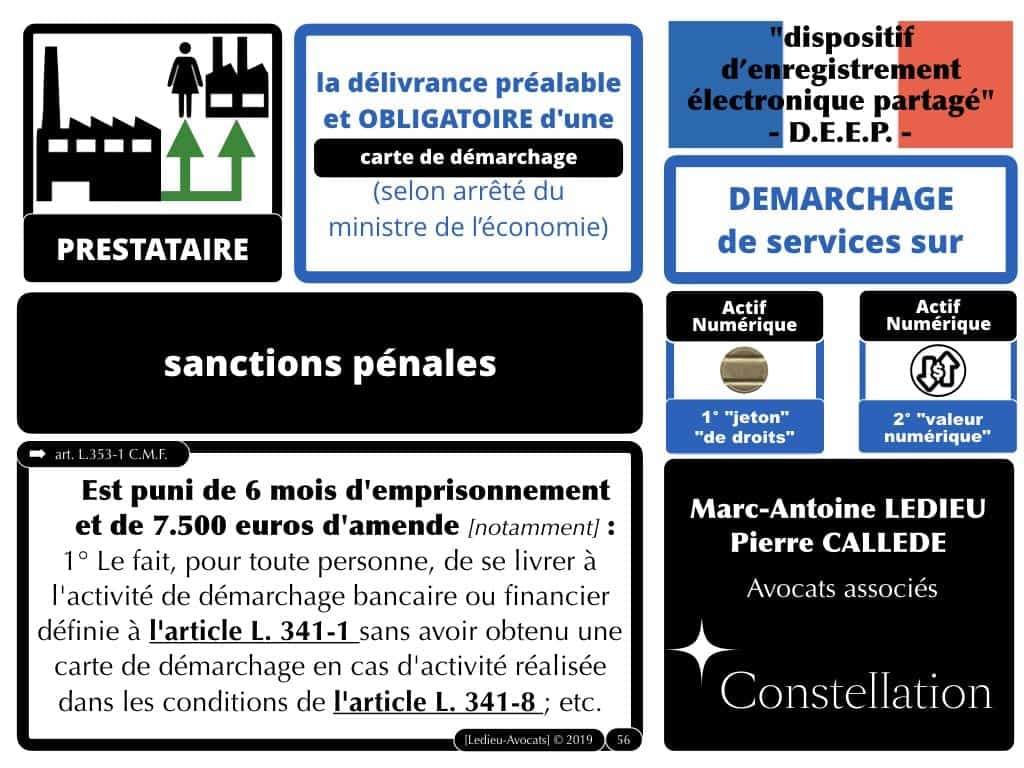 blockchain TOKEN et jeton / valeur numérique - loi PACTE 2019