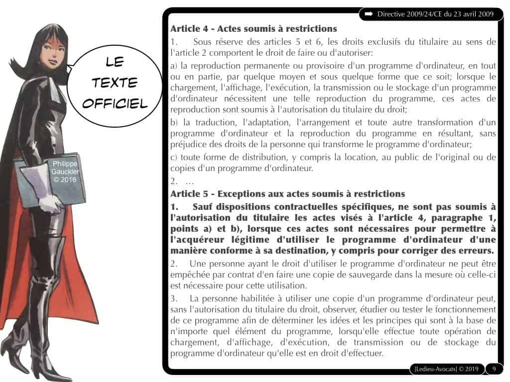 droit du LOGICIEL (arrêt CJUE 18 décembre 2019)