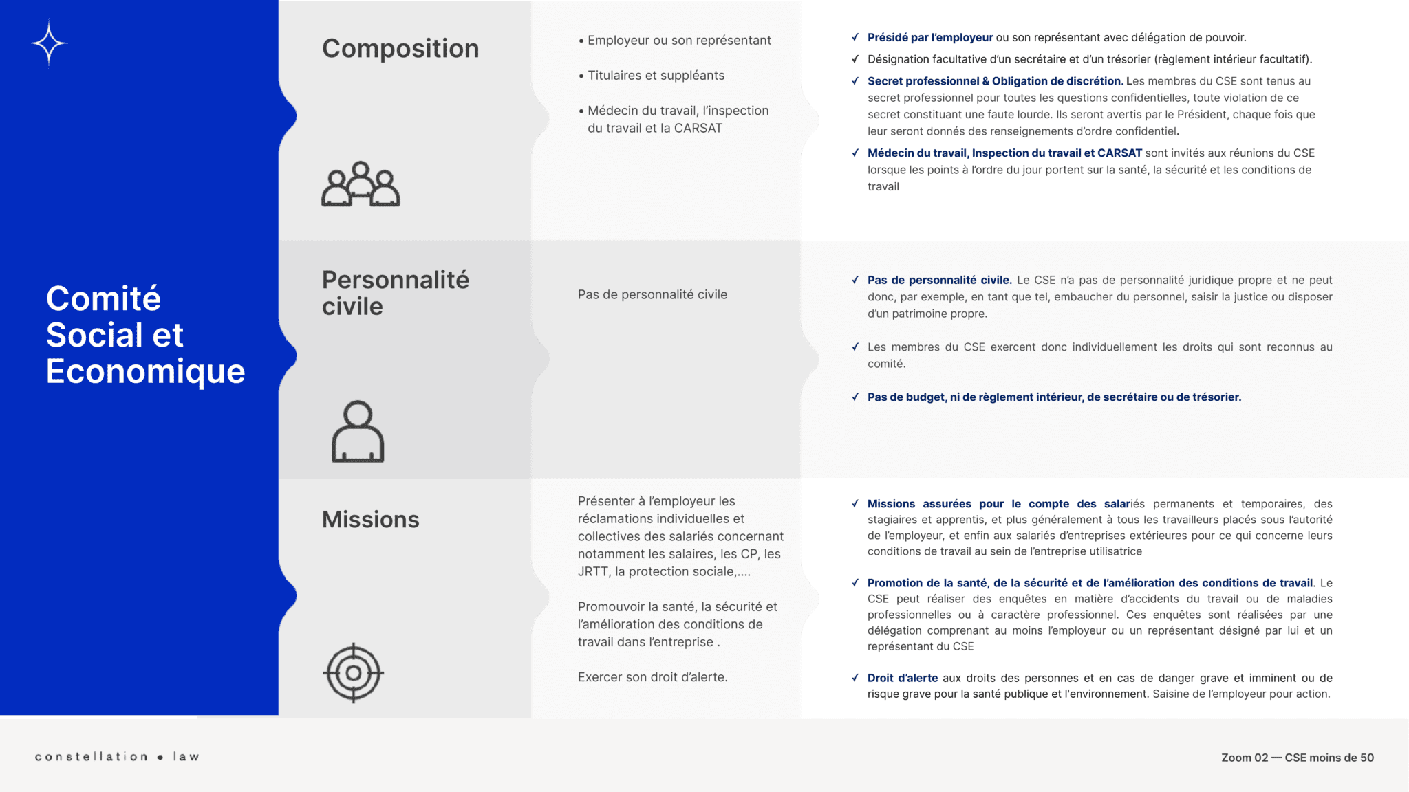 Le CSE dans les entreprises de moins de 50 salariés | Constellation Avocats